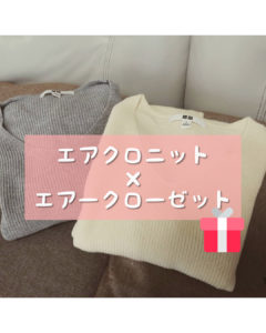 大活躍してくれたユニクロニット×エアクロの洋服コーデ
